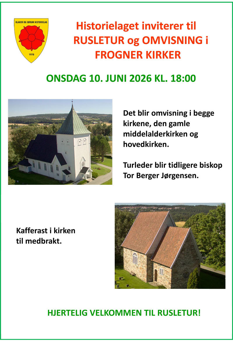 Rusletur og omvisning i Frogner nye og gamle kirke